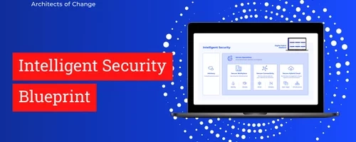 laptop showing image of Logicalis Intelligent Security Blueprint